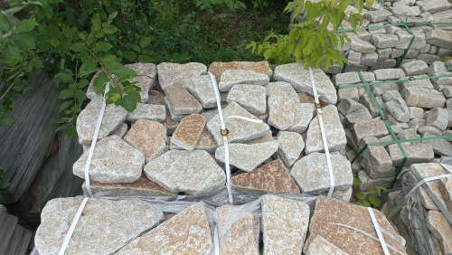 Гранитный плитняк галтованный для парковки купить в Видном