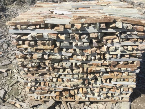 Горбушка златолит золотистый для облицовки купить в Видном