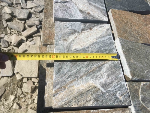 Плитка пилёная златолит Уральский для цоколя, отмостки купить в Видном