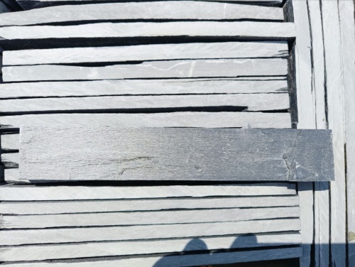 Плитка чёрная из натурального камня фасадная 30 см * 5 см, толщина 7 мм -30 мм купить в Видном